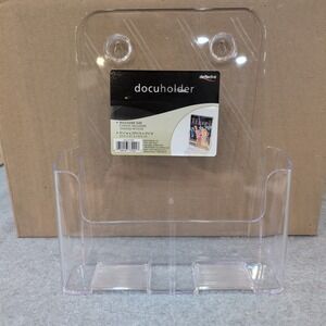 Lot of 8 Deflect-o Docuholder Magazine Size Clear Acrylic Wall Mount‎ Holder